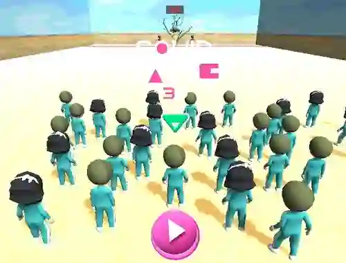Mchezo Squid Game Race 3d online