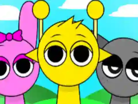 Mchezo Sprunki Spot the 5 Differences online