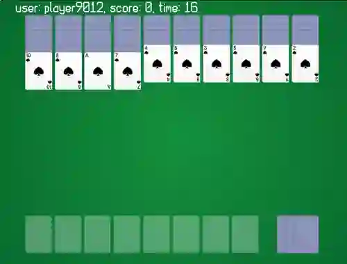 Mchezo Spider Solitaire Classic Ver online