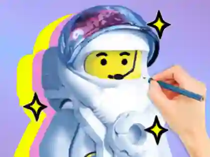 Mchezo Coloring Book: LEGO Astronaut online