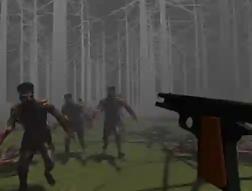 Mchezo Zombies in a Forest online