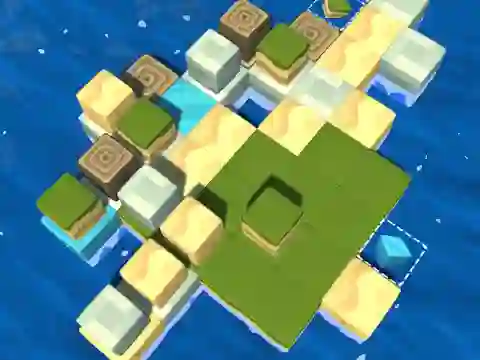 Mchezo Cube Island: ASMR Relax Puzzle online