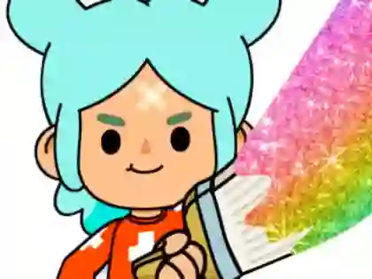 Mchezo Coloring Book: Toca Boca Rita online
