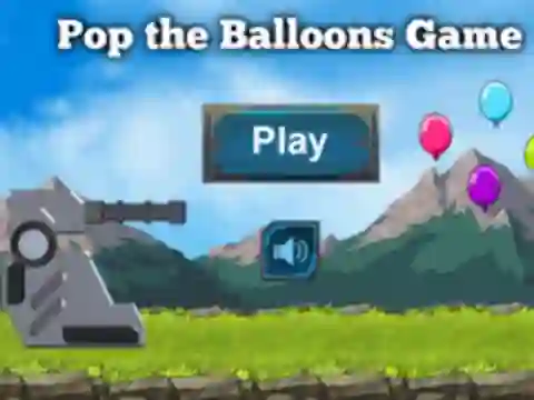 Mchezo Pop The Balloons Game online