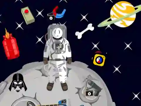 Mchezo Stickman in Space online