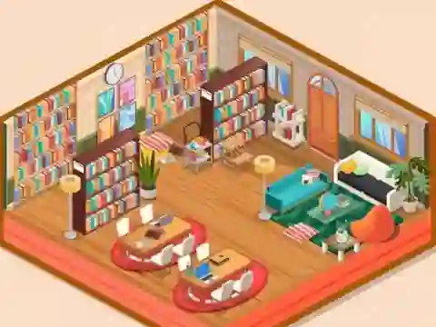Mchezo Decor: My Library online