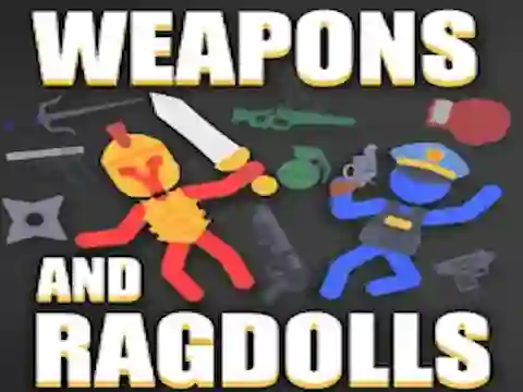 Mchezo Weapons and Ragdolls online