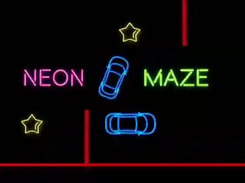 Mchezo Neon Car Maze online