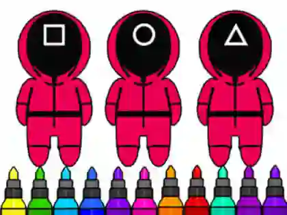 Mchezo Coloring Book: Squid Game Mask online