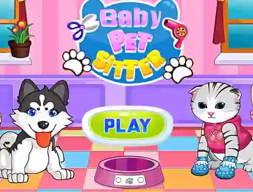 Mchezo Baby Pet Sitter online