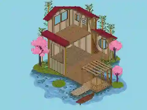 Mchezo Pixel House online
