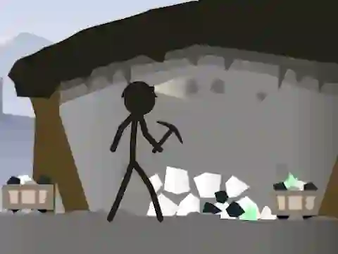 Mchezo Stickman Mining Simulator online