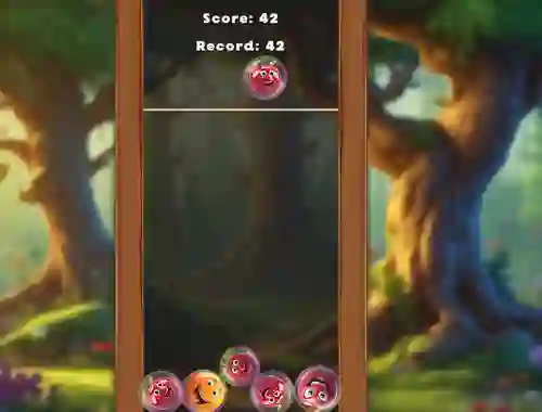 Mchezo Match Fruits In Bubbles! online