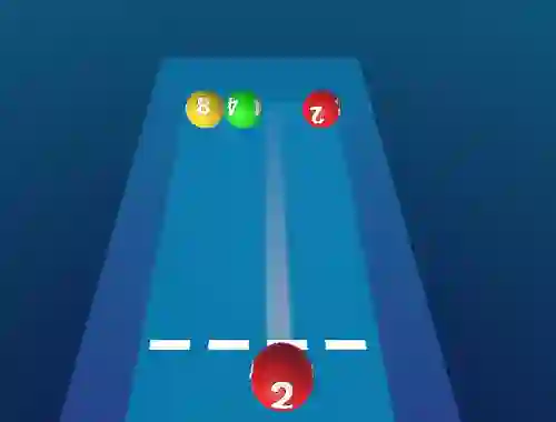 Mchezo Merge The Balls 2048 Billiards! online
