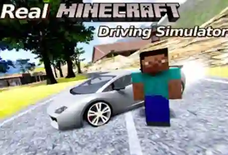 Mchezo Real Minecraft Driving Simulator online