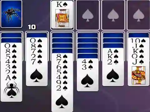 Mchezo Spades Spider Solitaire online