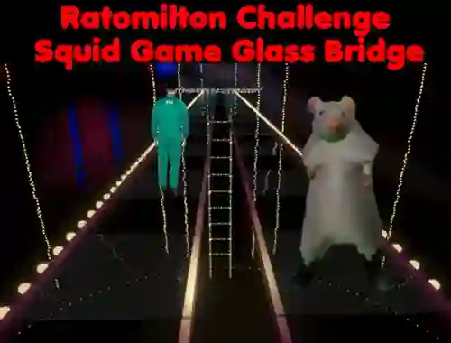 Mchezo Rato Milton Challenge Squid Game Glass Bridge online