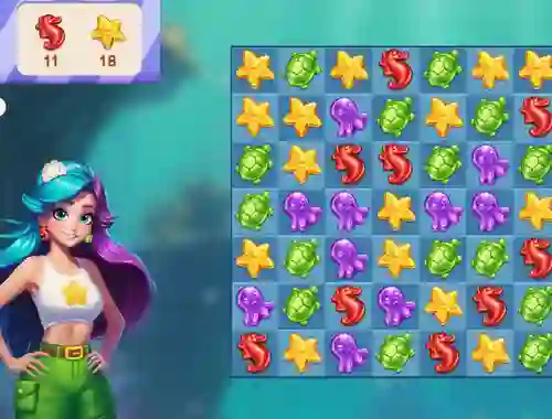 Mchezo Underwater Adventures: Match 3 online