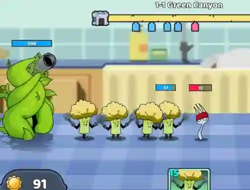 Mchezo Food Castle Tower Defense online