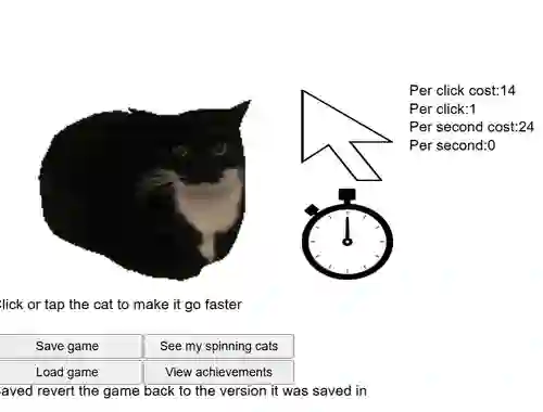 Mchezo Spinning Cat Clicker online