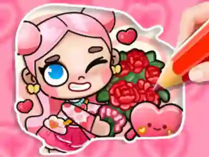 Mchezo Coloring Book: Avatar Valentine's online