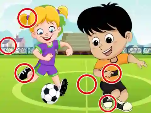 Mchezo Soccer Differences online