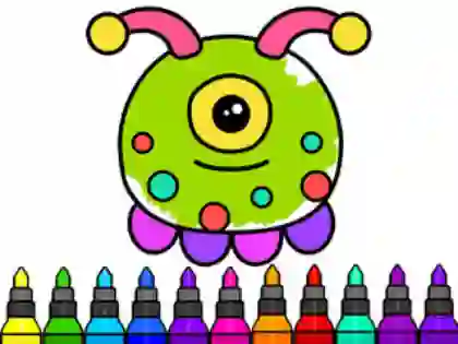Mchezo Coloring Book: Alien online