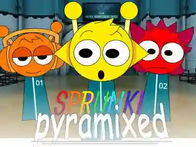 Mchezo Sprunki Pyramixed: Squid Game online