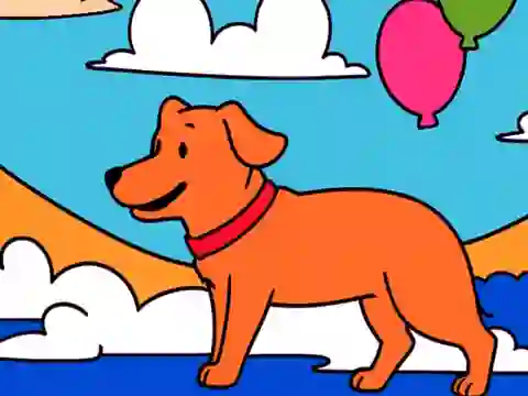 Mchezo Color By Code: Yellow Dog online