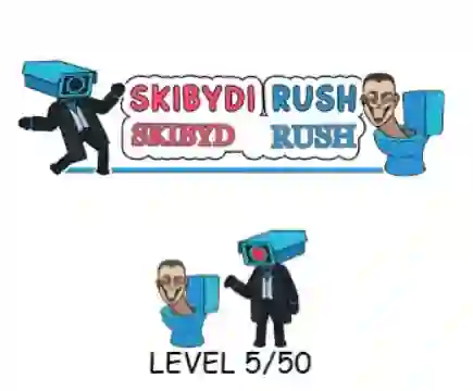 Mchezo Skibydi Rush online