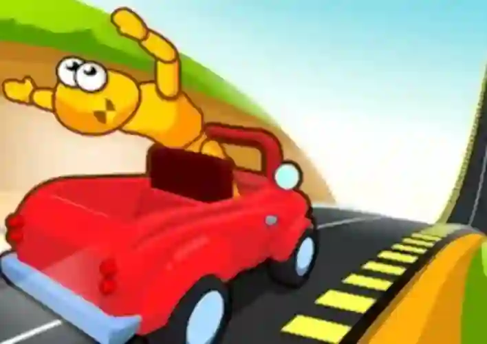 Mchezo Downhill Car Ride Crash Test online