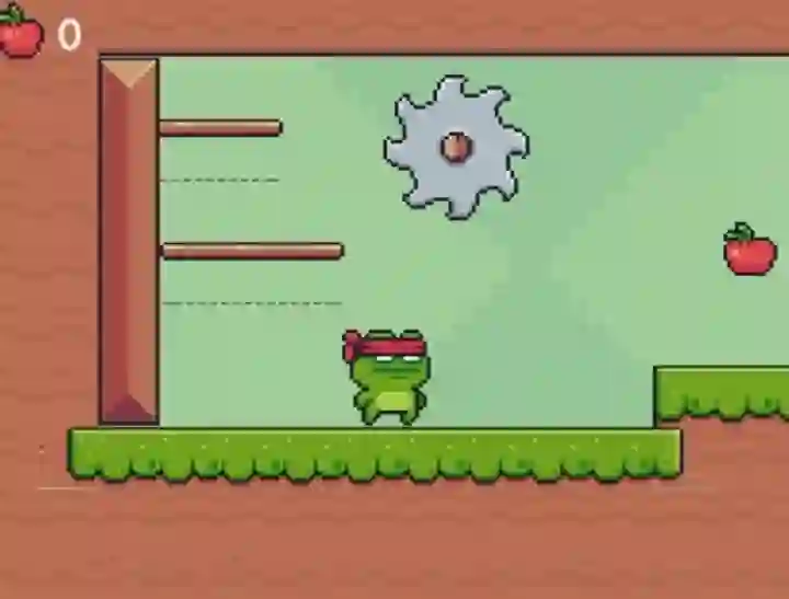 Mchezo Green Ninja Collects Apples online