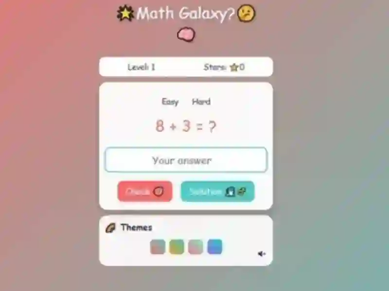 Mchezo Math Galaxy online