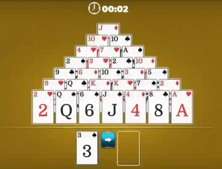 Mchezo Pyramid Solitaire online