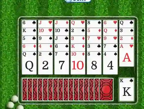 Mchezo Golf Solitaire online