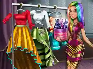 Mchezo Tris Runway Dolly Dress Up online