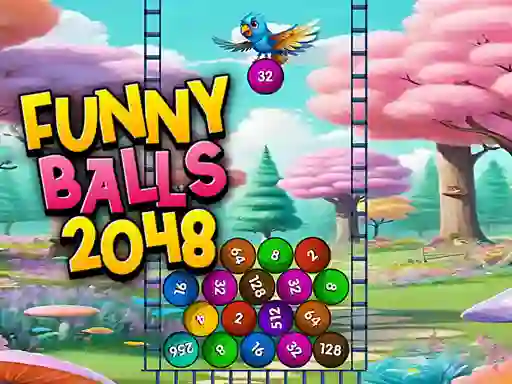 Mchezo Funny Balls 2048 online