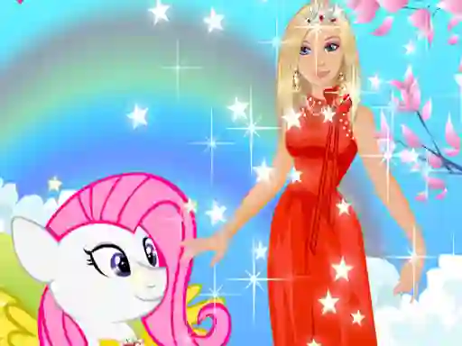 Mchezo Barbie and Pony Dressup online