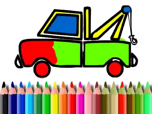 Mchezo Back To School: Truck Coloring online
