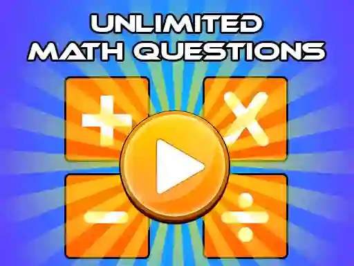 Mchezo Unlimited Math Questions online