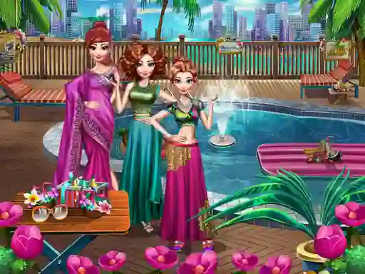 Mchezo Girls Pool Party online