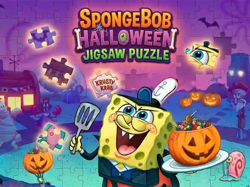 Mchezo SpongeBob Halloween Jigsaw Puzzle online