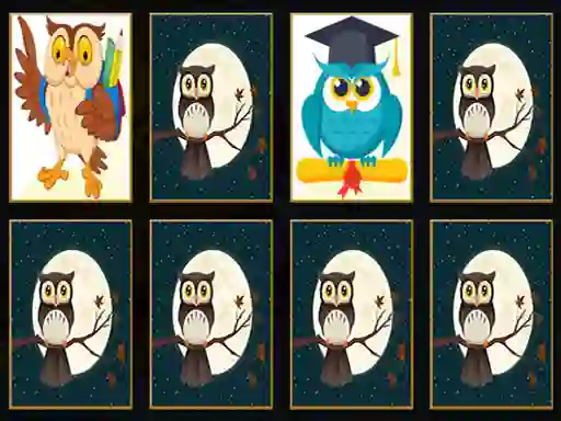 Mchezo Cute Owl Memory online