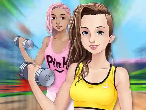 Mchezo Fitness Girls Dress Up online