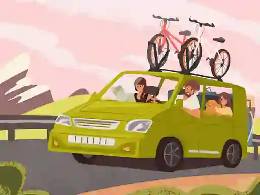 Mchezo Family Travelling Jigsaw online