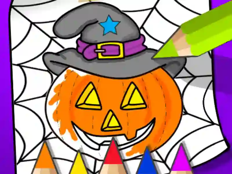 Mchezo Halloween Coloring Book online