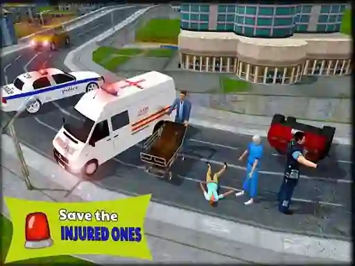 Mchezo Ambulance Rescue Driver Simulator 2018 online