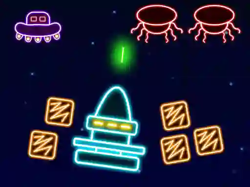 Mchezo Neon Invaders online