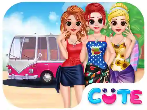 Mchezo Besties Summer Vacation online
