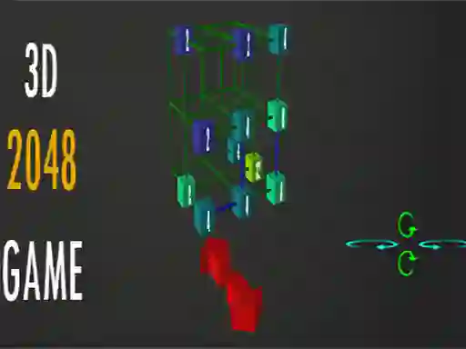 Mchezo 2048 - 3D online